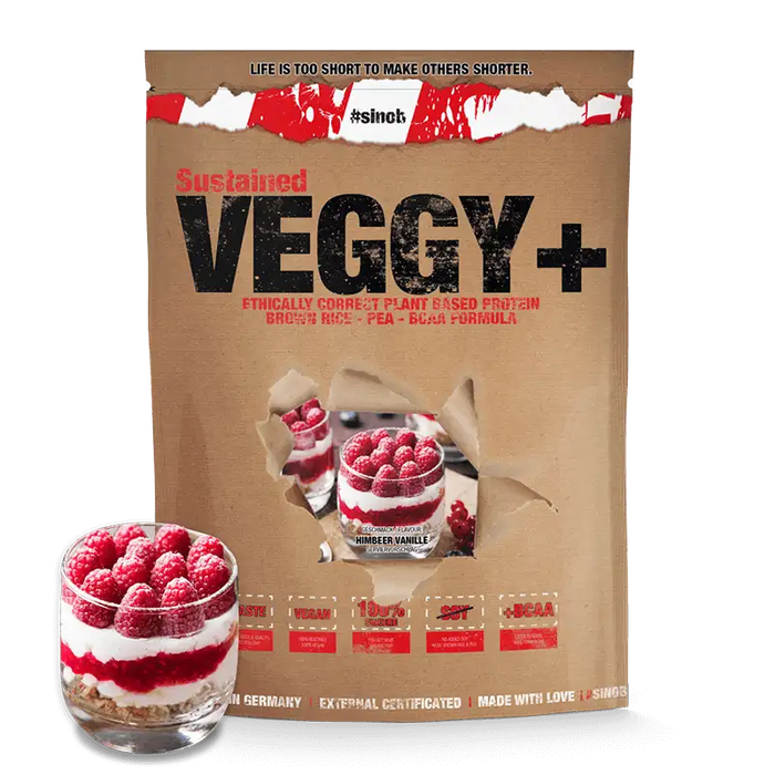 sinob Veggy + Vegan Protein, 900g Vanille Himbeere