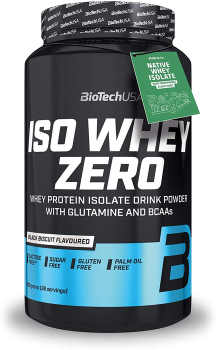 BioTech USA Iso Whey Zero, 908 g Dose - Black Biscuit