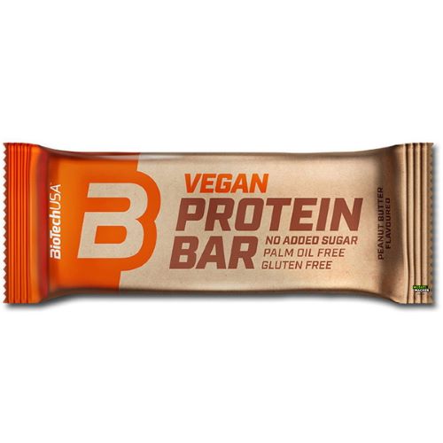 BioTech USA Vegan Protein Bar, 50g - Peanut Butter