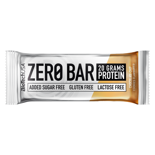 Biotech USA Zero Bar Proteinriegel, 50g - Chocolate Chip Cookies