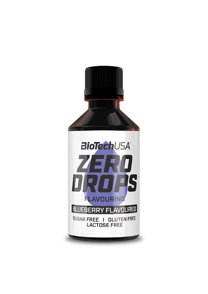 BioTech USA Zero Drops Geschmackstropfen, 50 ml Flasche-Blueberry