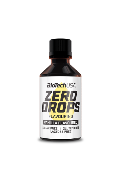 BioTech USA Zero Drops Geschmackstropfen, 50 ml Flasche-Vanilla