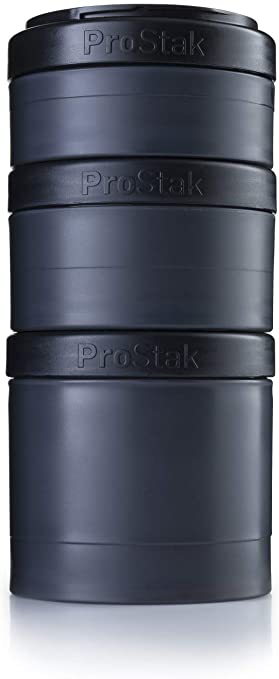 BlenderBottle ProStak Expansion Pack 3 Pak Containers - Black