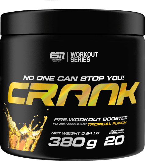 ESN Crank Pre-Workout Booster, 380 g - Tropical Punch