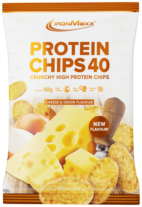 IronMaxx Protein Chips 40, 50 g Beutel