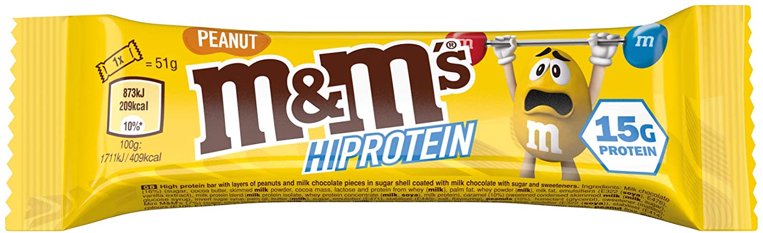 M & M Protein Bar Peanut, 51 g