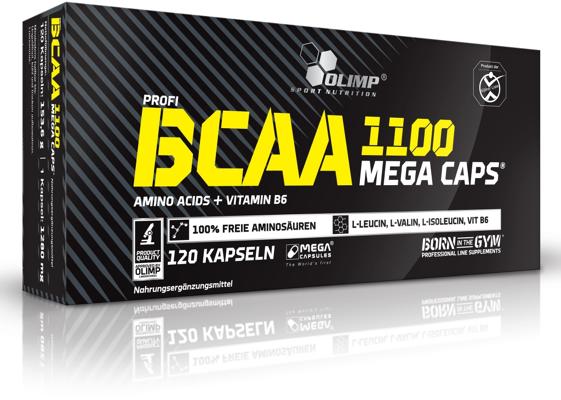 Olimp BCAA 1100 Mega Caps, 120 capsules