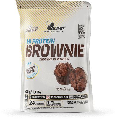 Olimp Hi Protein Brownie, 500g bag, Chocolate