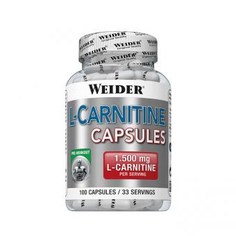 Weider L-Carnitine Capsules, 100 Kapseln (SALE MHD 12/23)